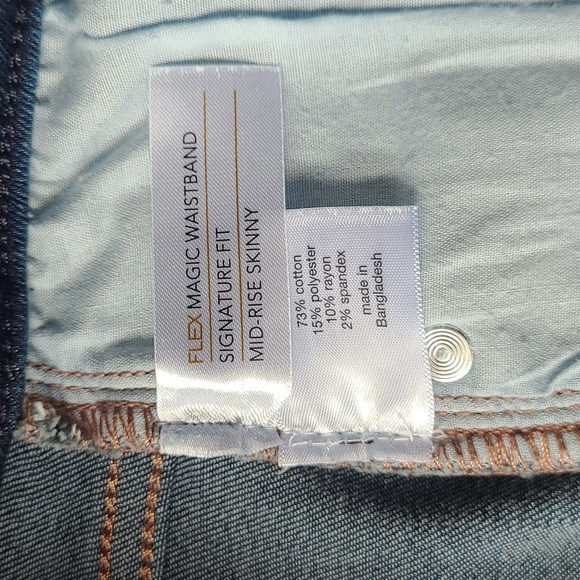 Lane Bryant Jeans Women's sz 22 Signature Fit Mid Rise Skinny Denim Jeans - Picture 7 of 10